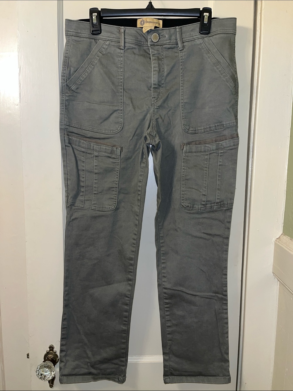 Democracy Olive Green Cargo Utility Pants